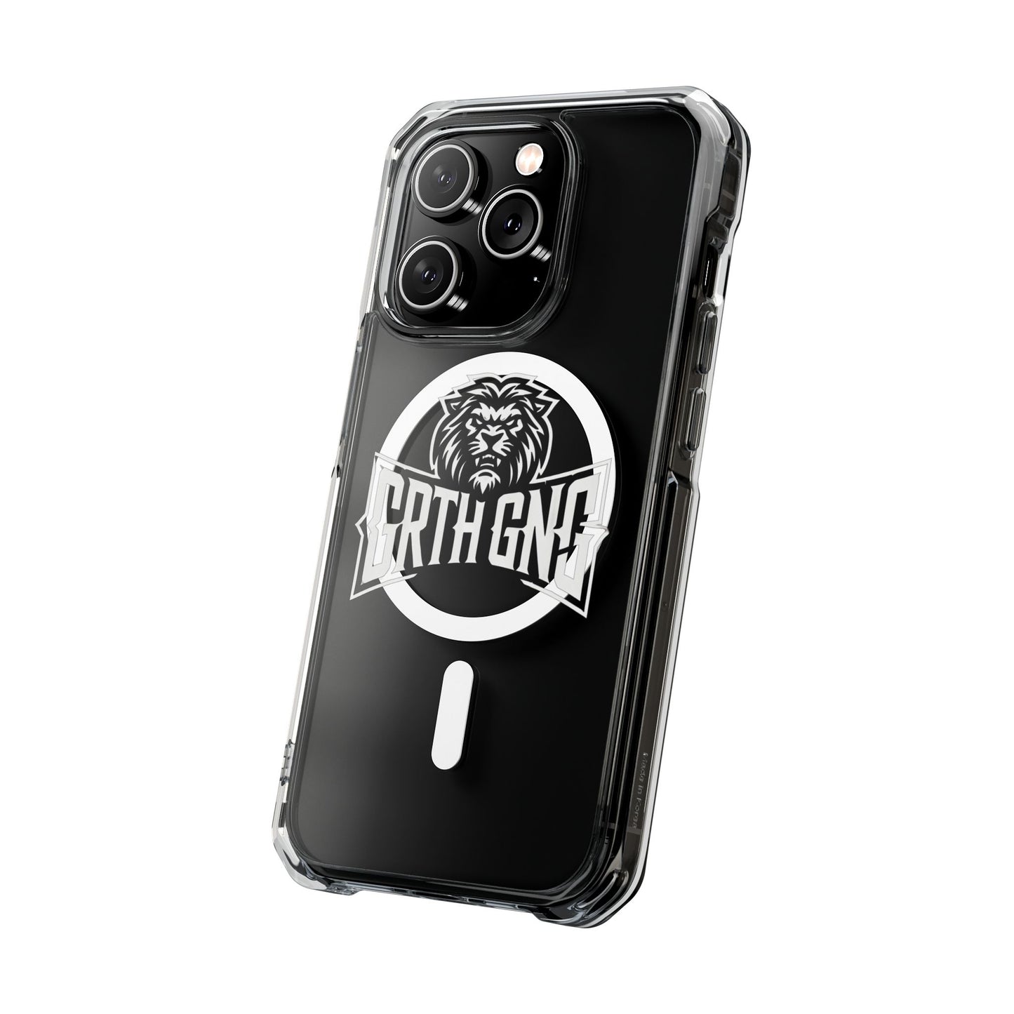 GRTHGANG Clear Impact Case-white logo