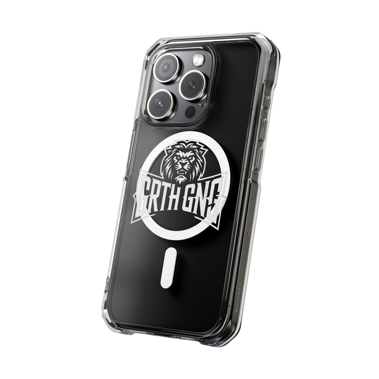 GRTHGANG Clear Impact Case-white logo