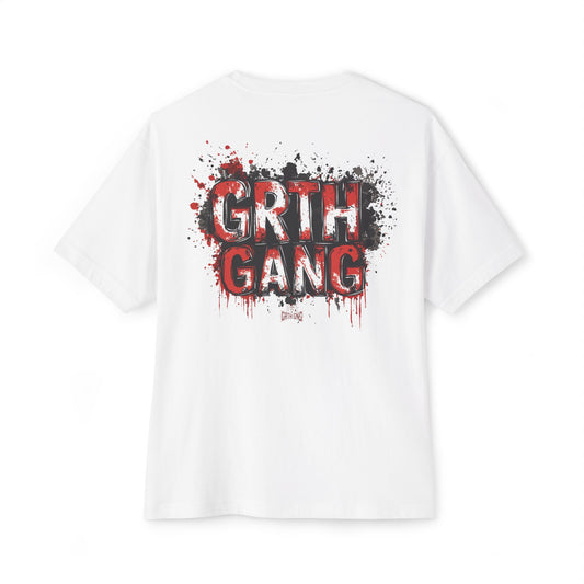 GG Red Paint Oversized Tee