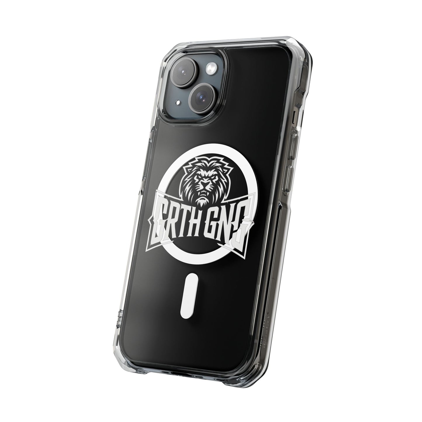 GRTHGANG Clear Impact Case-white logo