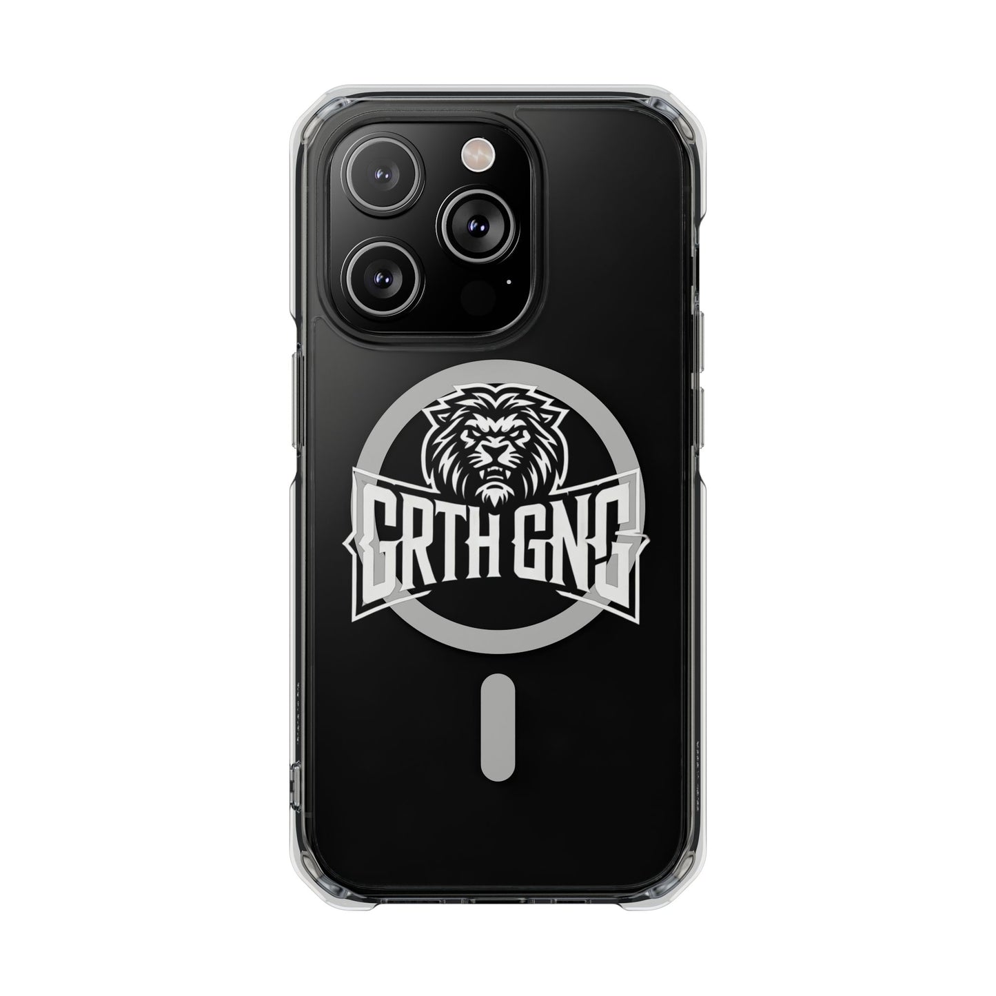 GRTHGANG Clear Impact Case-white logo