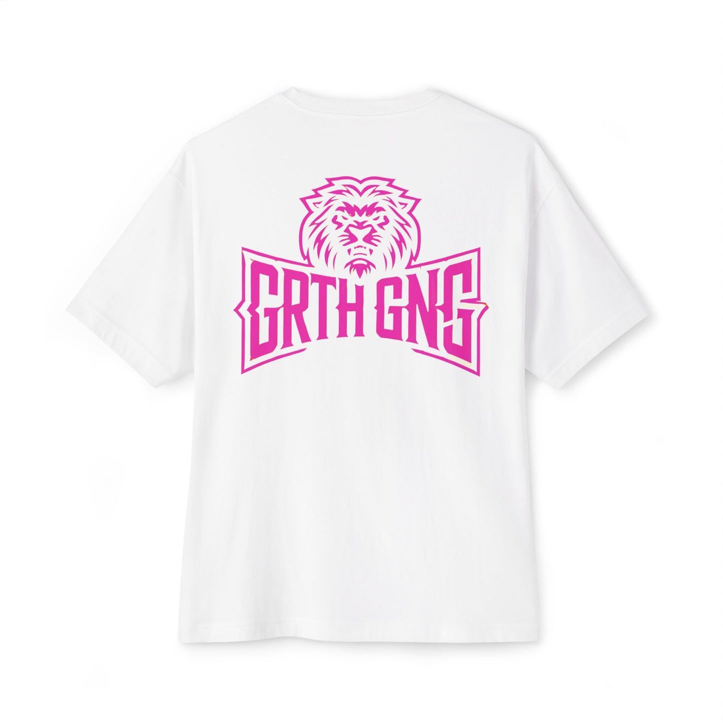 GG logo Simple Oversized Tee-pink